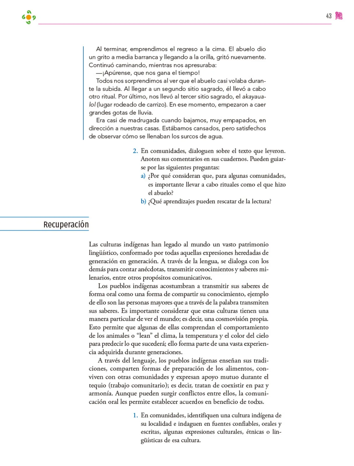 Miniatura página 44 de Colección Nanahuatzin. Nuestro libro de proyectos.   Libro de Educación Secundaria Grado 3°  Ciclo Escolar 2025 - 2026