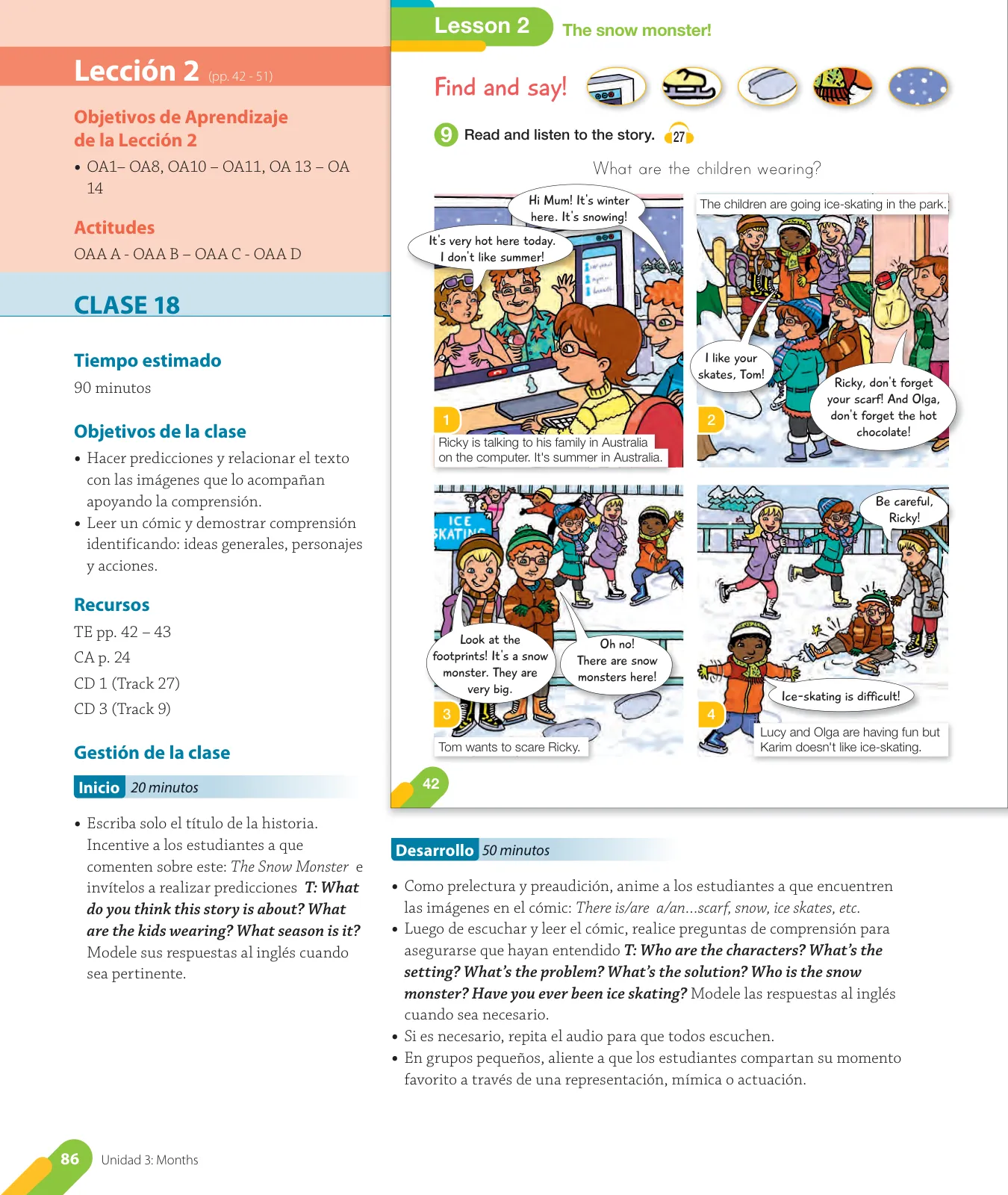 Página 88 de Inglés – Cuarto Básico | Texto del Estudiante MINEDUC – Descargar PDF · 2024