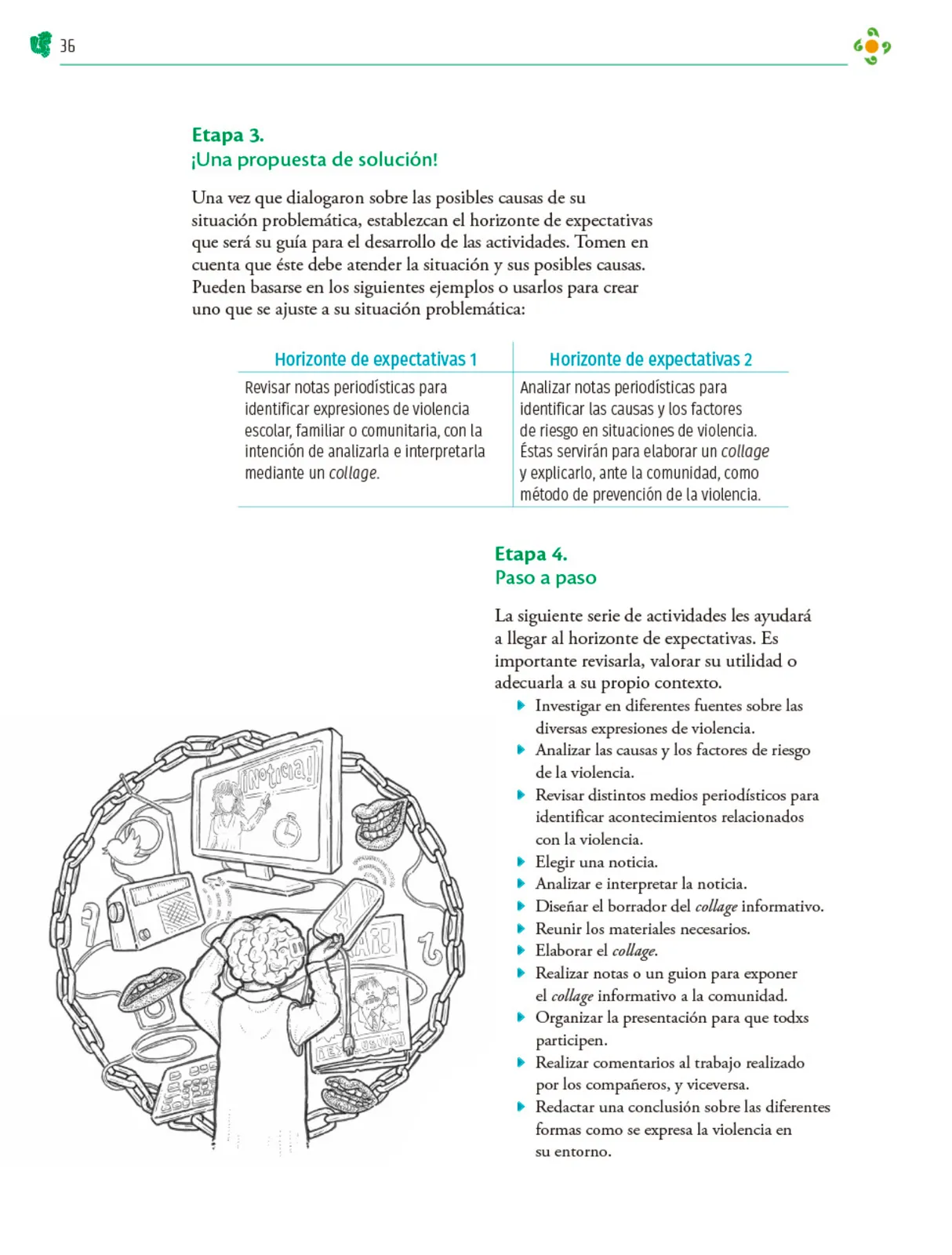 Miniatura página 37 de Colección Ximhai. Nuestro libro de Proyectos.  Tomo III.  Libro de Educación Telesecundaria Grado 1°  Ciclo Escolar 2025 - 2026