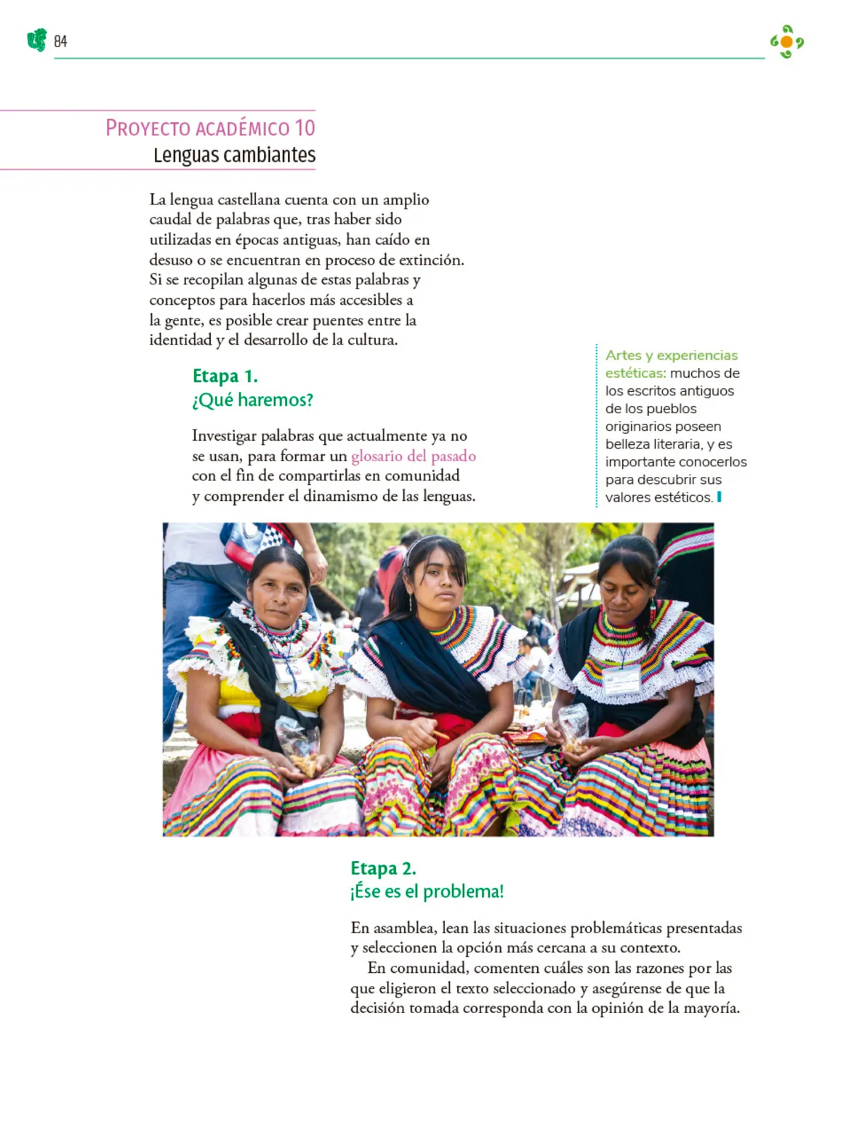 Página 85 de Colección Ximhai. Nuestro libro de Proyectos. Tomo I.   Libro de Educación Telesecundaria Grado 1°  Ciclo Escolar 2025 - 2026