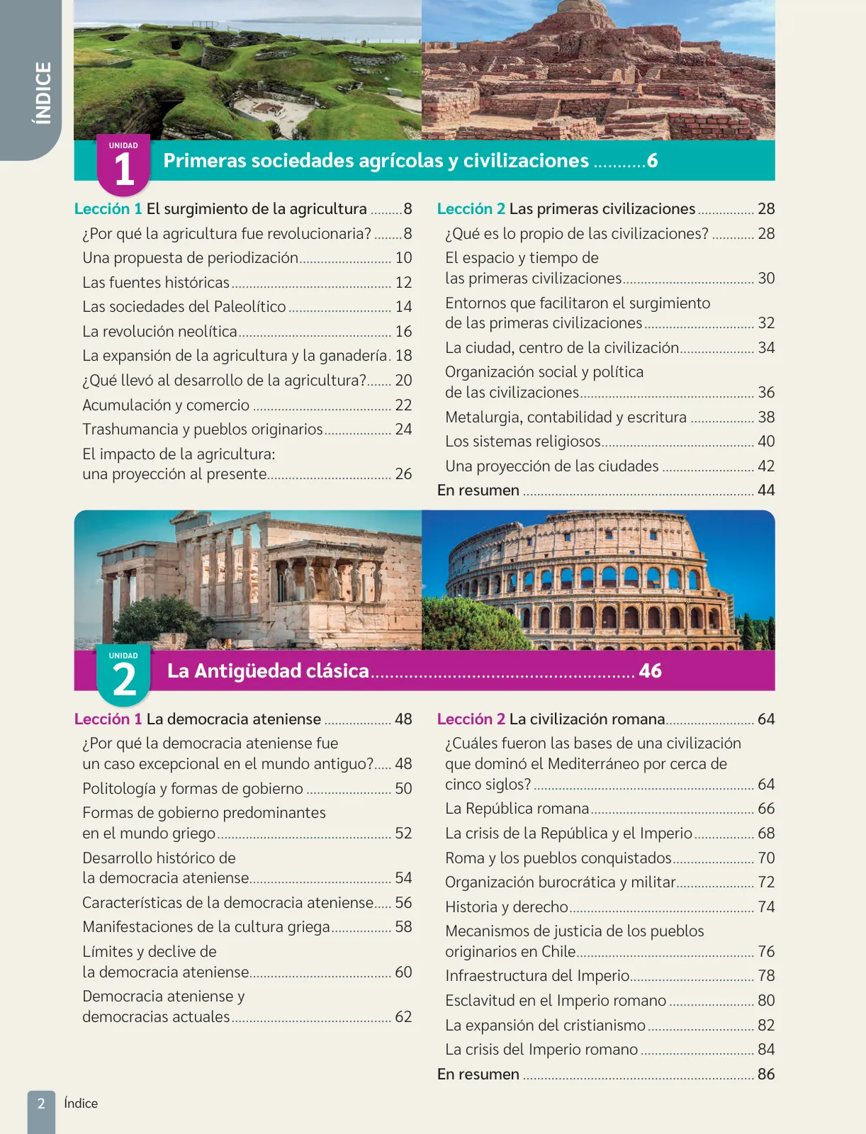 Página 4 de Historia, Geografía y Ciencias Sociales – Séptimo Básico | Texto del Estudiante MINEDUC – Descargar PDF · 2024