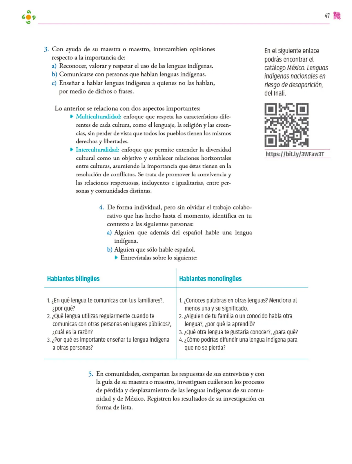 Miniatura página 48 de Colección Nanahuatzin. Nuestro libro de proyectos.   Libro de Educación Secundaria Grado 3°  Ciclo Escolar 2025 - 2026