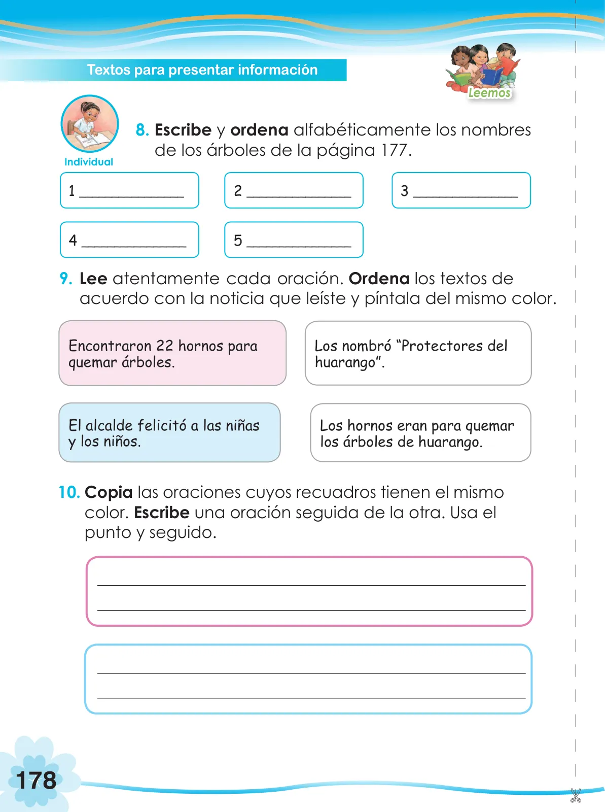 Miniatura página 180 de Comunicación 2 : cuaderno de trabajo para segundo grado de Educación Primaria 2019 · 2019