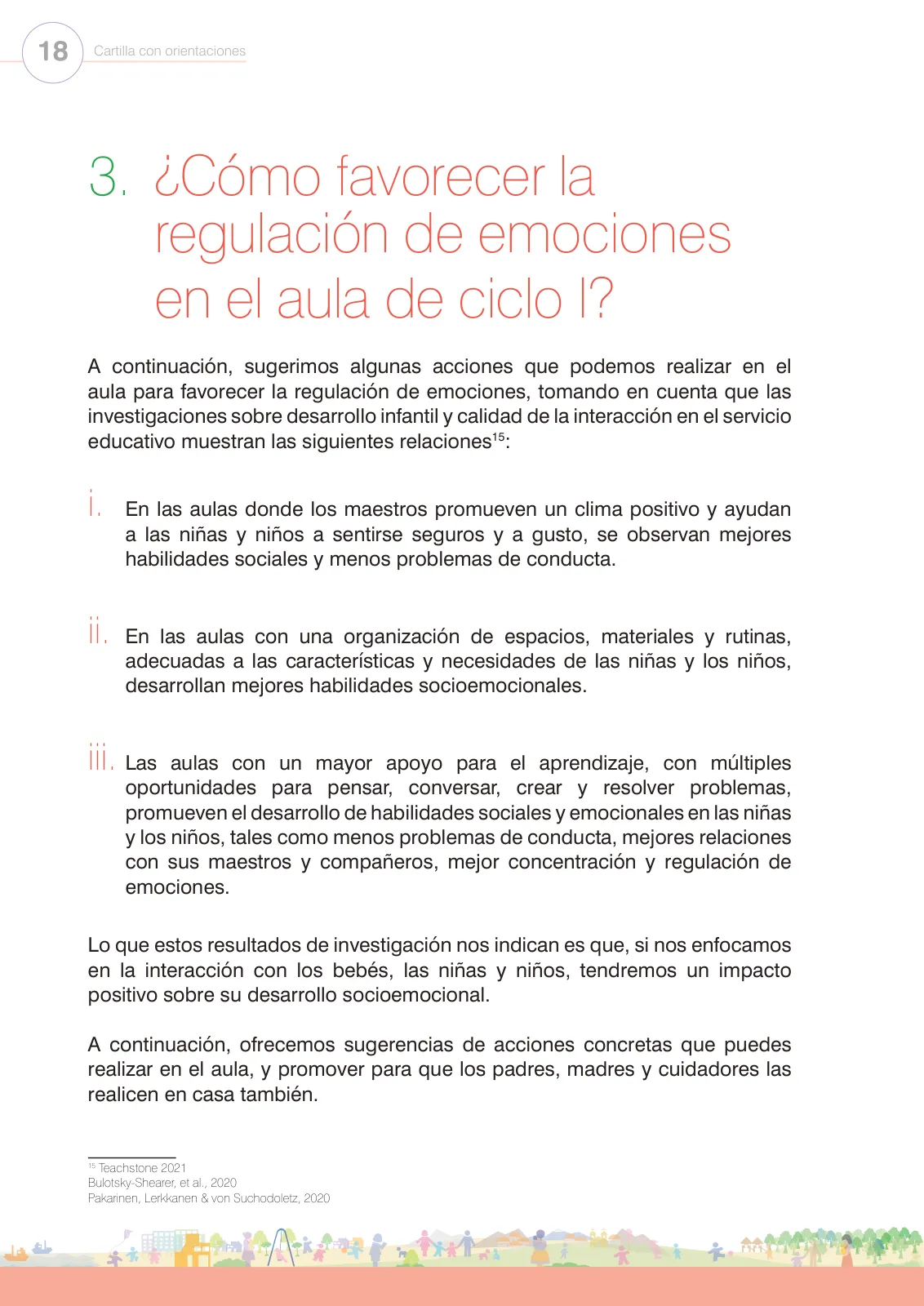 Miniatura página 20 de Regulación de emociones. Cartilla con orientaciones para el Ciclo I de Educación Inicial · 2024