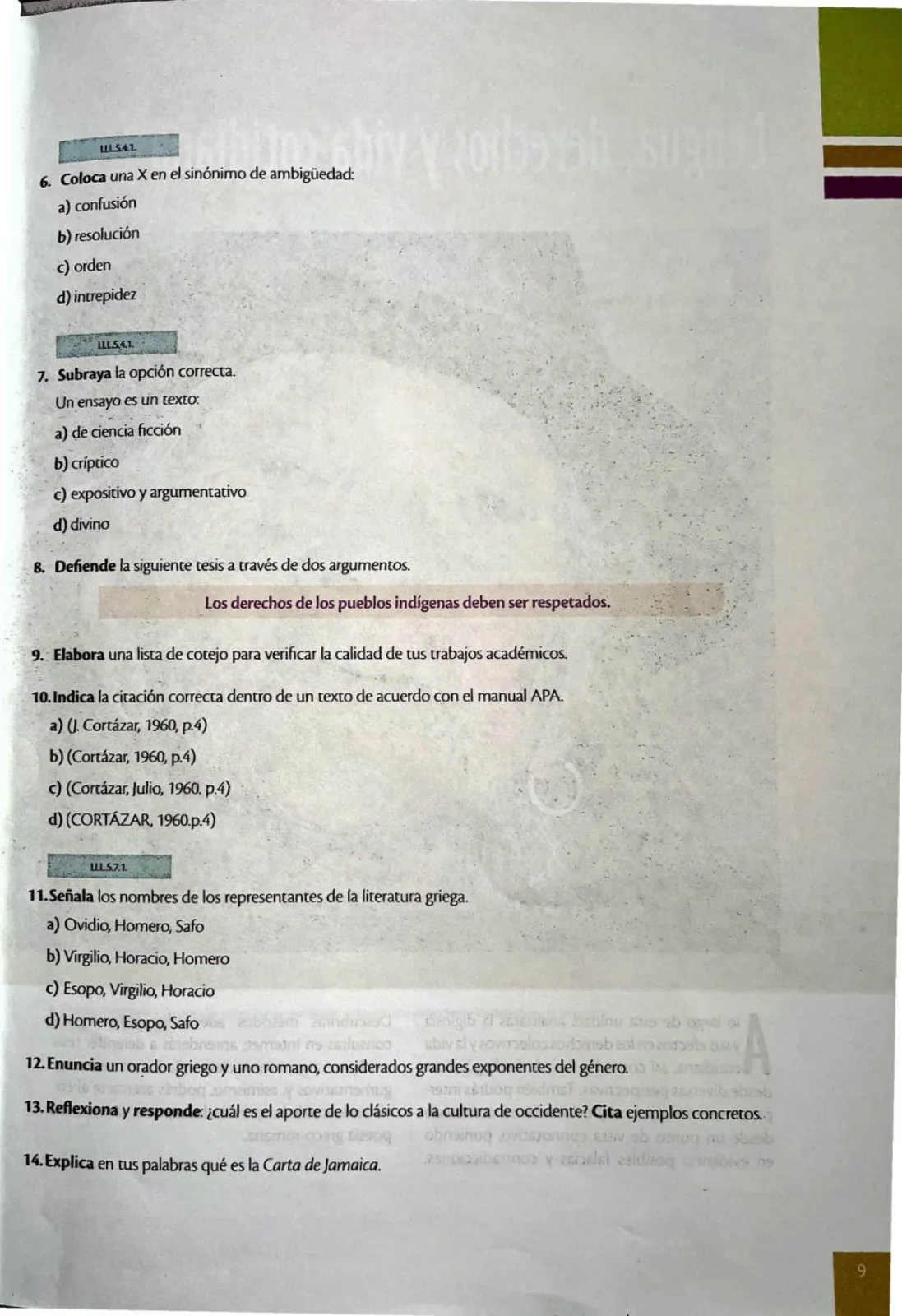 Miniatura página 10 de Lengua y Literatura 2 BGU · 2024