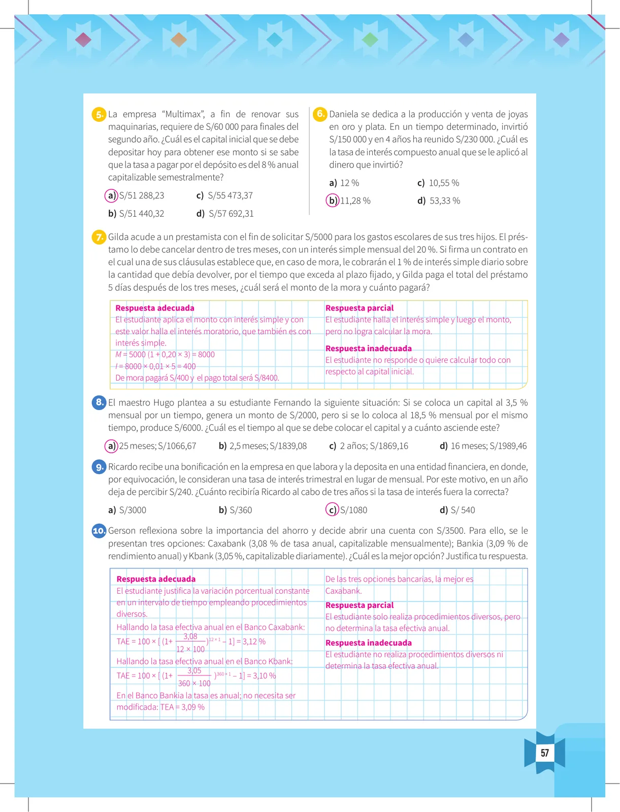 Miniatura página 59 de Resolvamos problemas 5 : manual para el docente 2018 · 2018