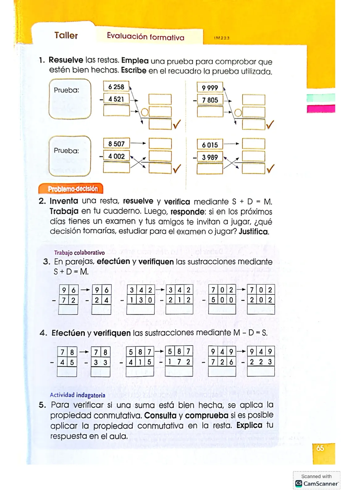 Miniatura página 65 de Matematica · 4 EGB · 2024