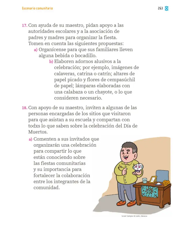 Página 264 de Proyectos Comunitarios. Libro de Educación Primaria Grado 1° Ciclo Escolar 2025 - 2026