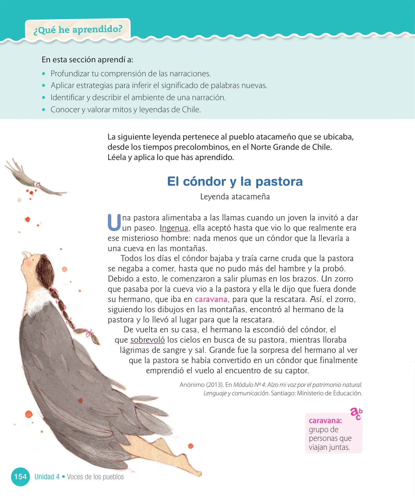 Página 156 de Lenguaje y Comunicación – Cuarto Básico | Texto del Estudiante MINEDUC – Descargar PDF · 2024
