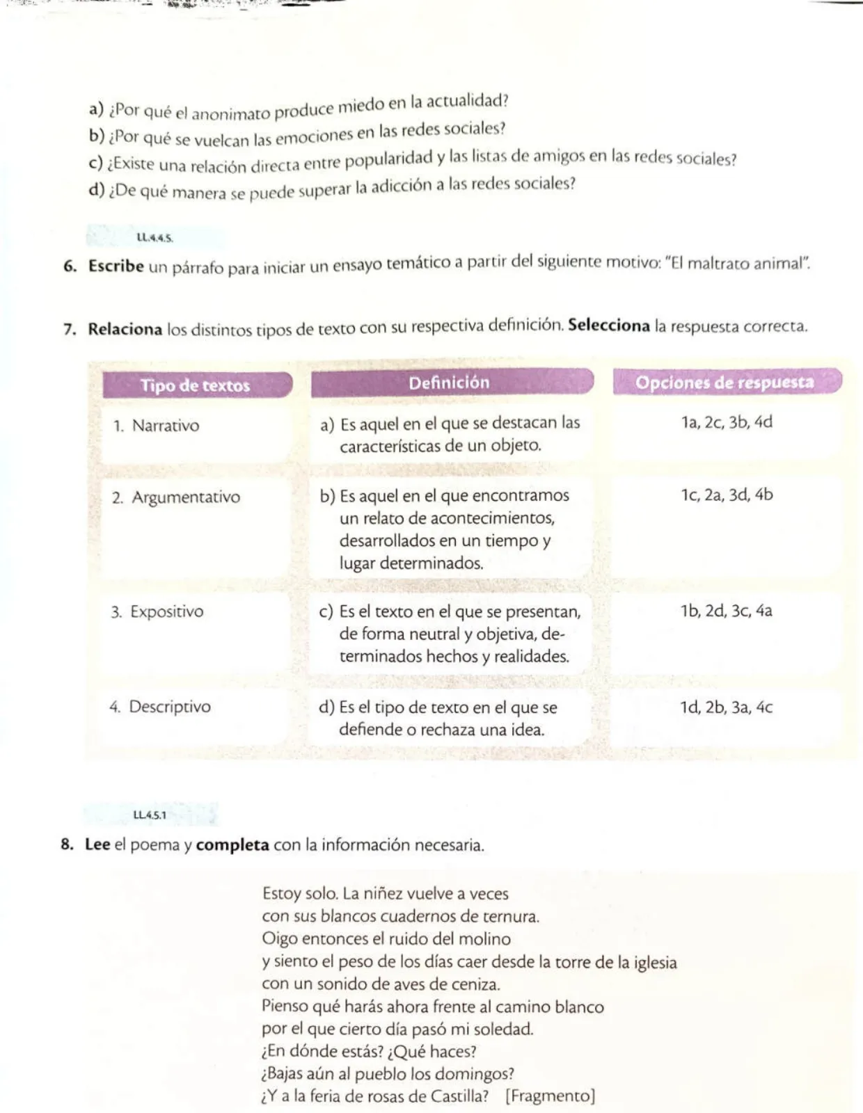 Miniatura página 7 de Lengua y Literatura 1 BGU · 2024