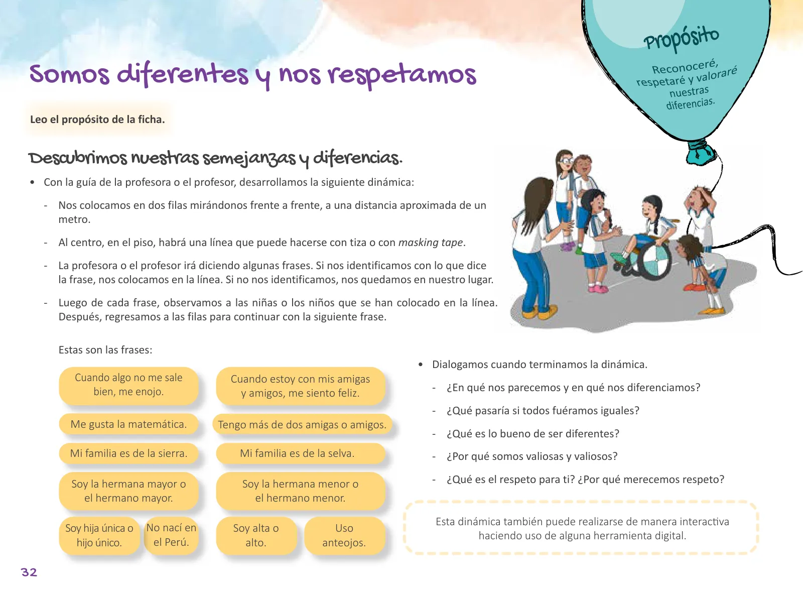 Página 34 de Cuadernillo de Tutoría 6 : sexto grado de Educación Primaria · 2021