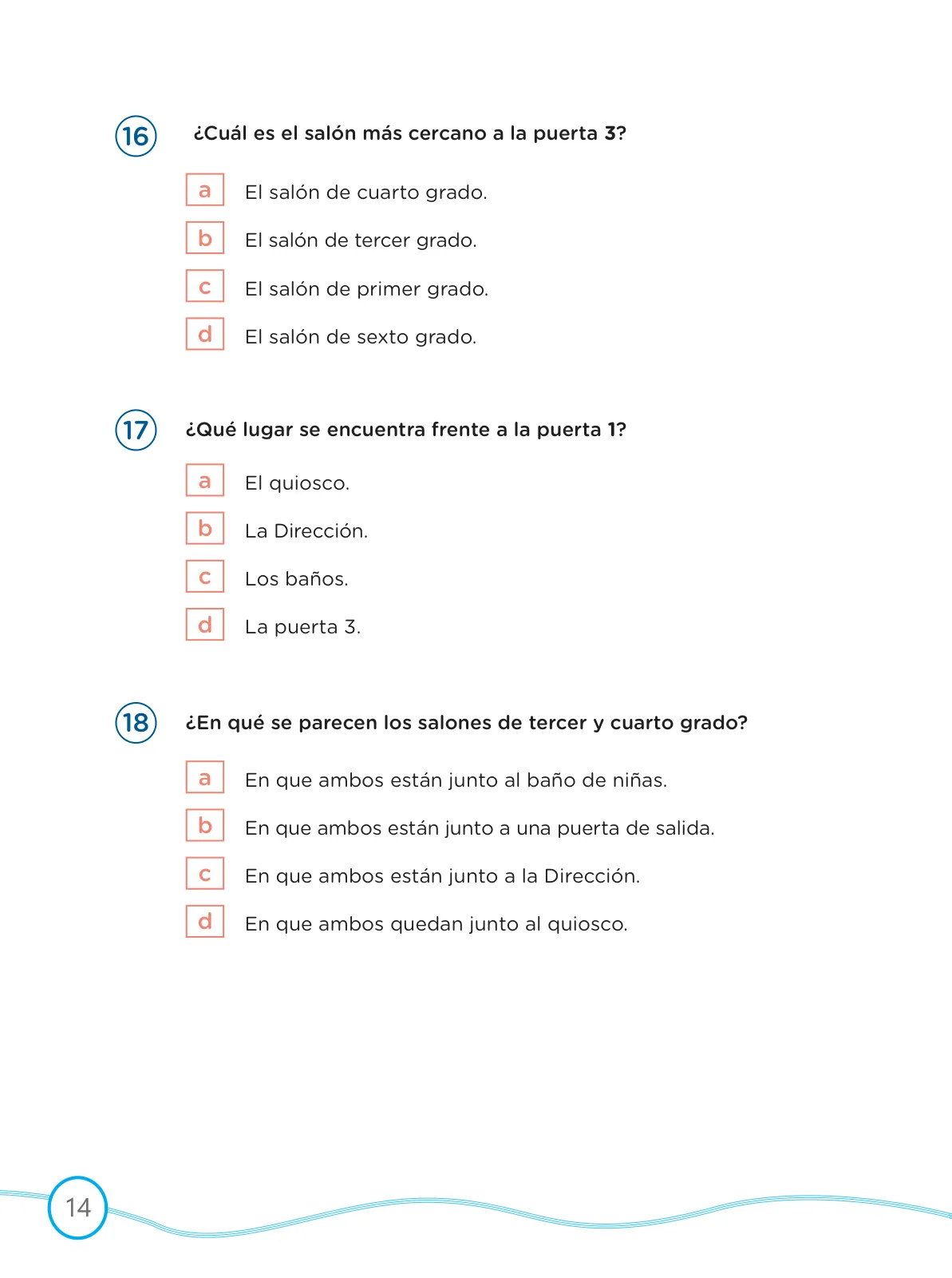 Página 14 de Kit de evaluación Proceso 1 Demostrando lo que aprendimos : Comunicación, segundo trimestre, Cuarto grado - Primaria · 2019