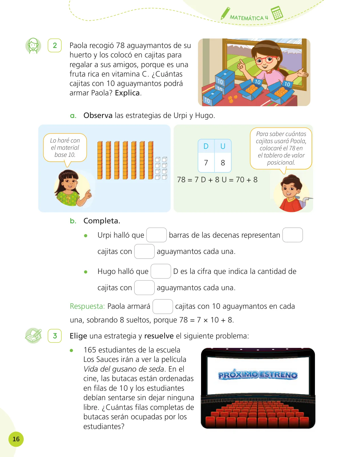 Miniatura página 18 de Cuadernillo de Matemática 4, cuarto grado de Primaria · 2023