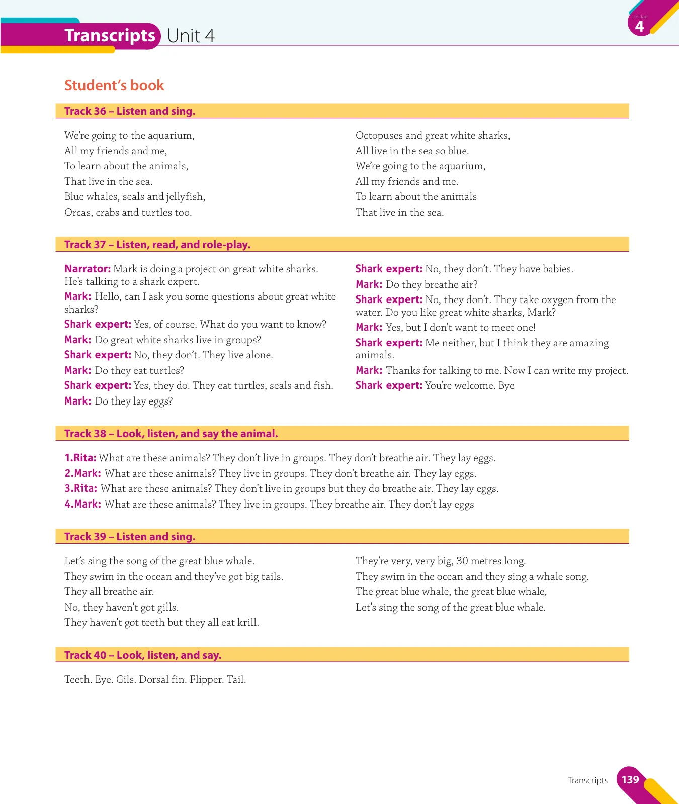 Página 141 de Inglés – Quinto Básico | Texto del Estudiante MINEDUC – Descargar PDF · 2024
