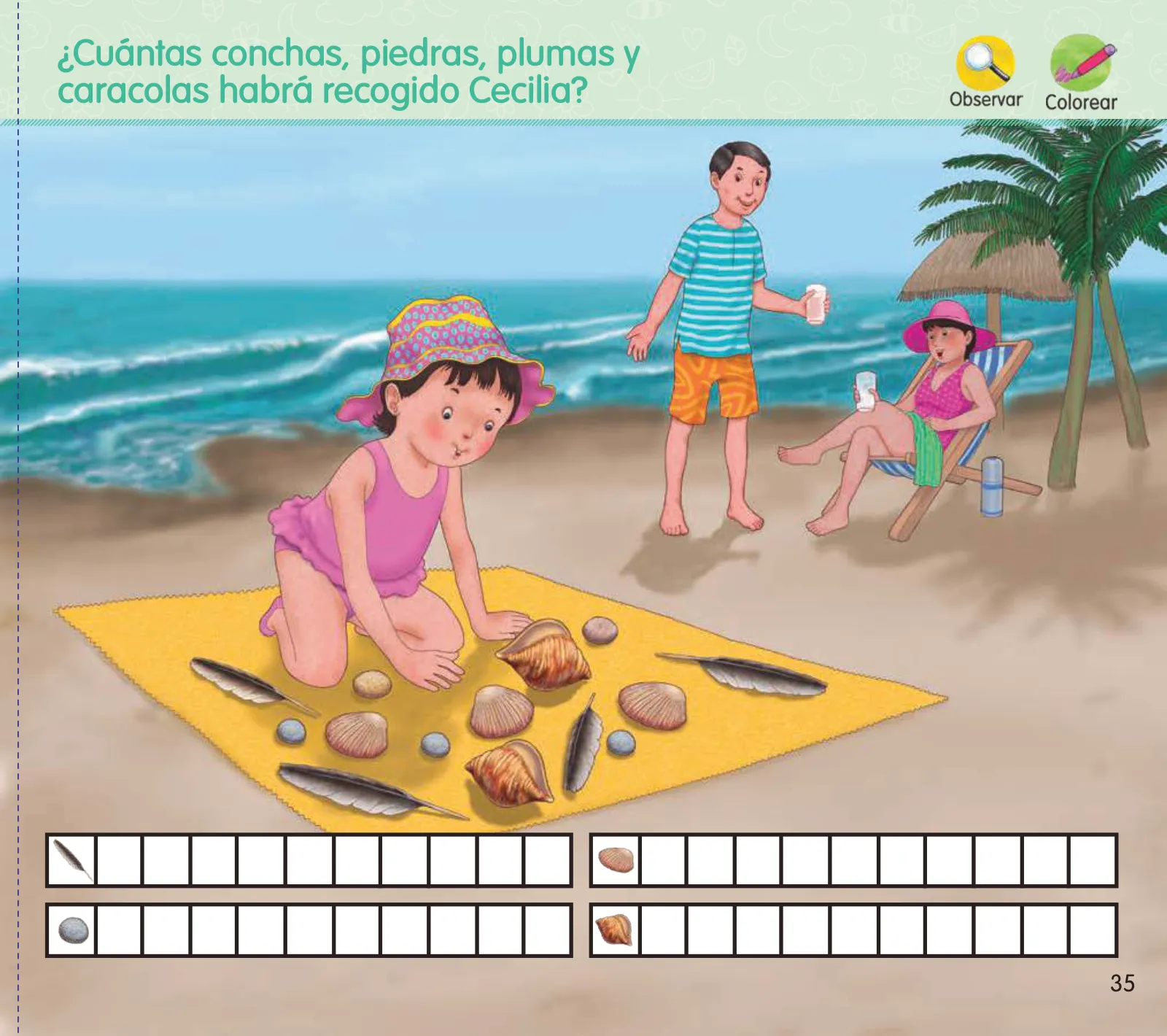 Página 37 de Crea, resuelve y aprende. Material impreso para niñas y niños de 4 años · 2024