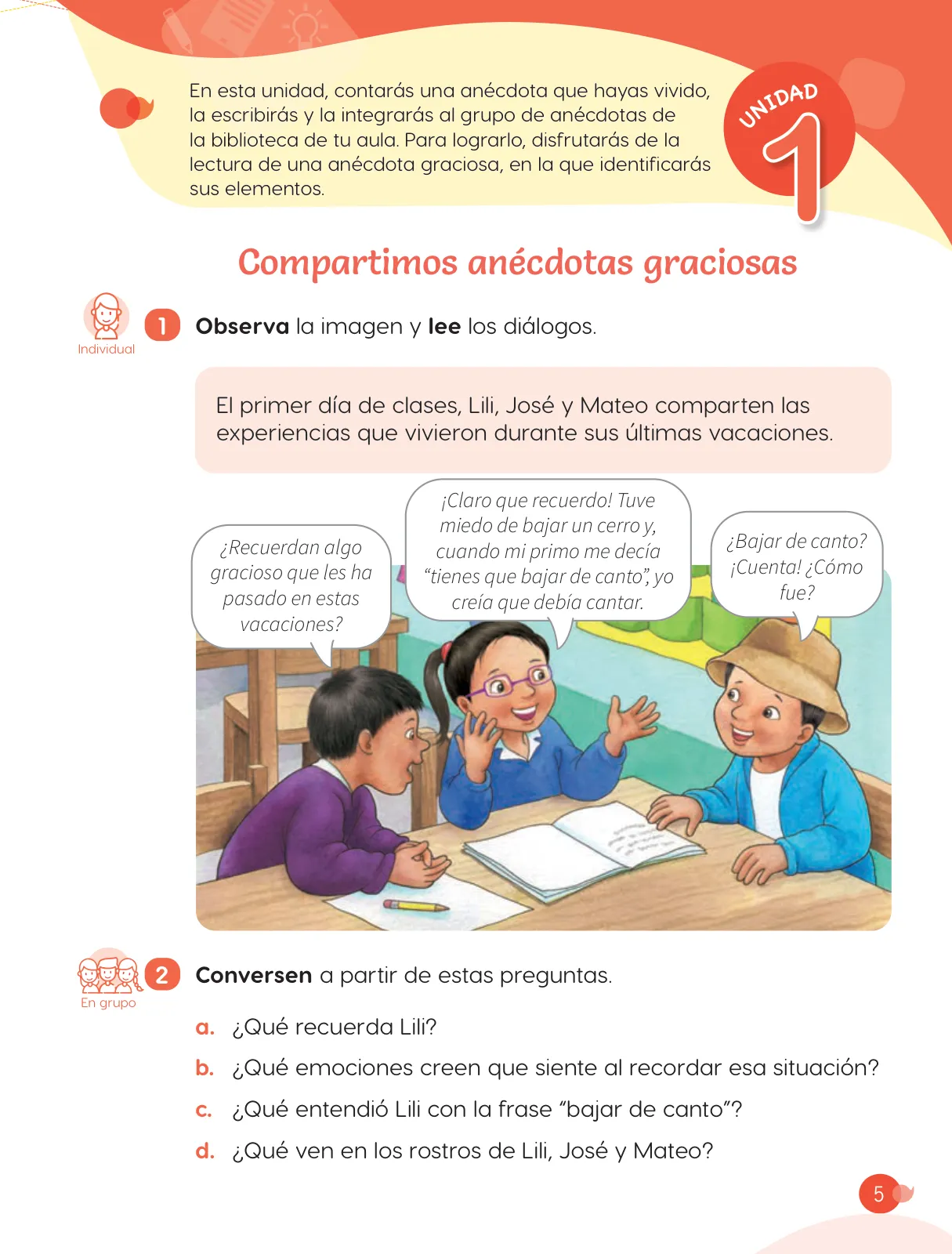 Miniatura página 7 de Cuadernillo de Comunicación 3, tercer grado de Primaria · 2023