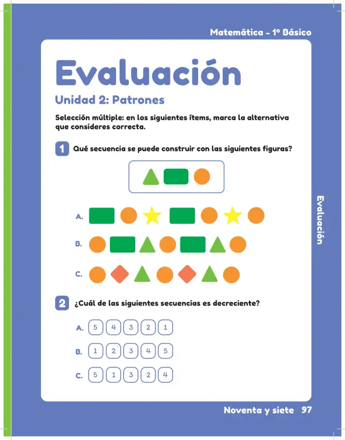 Página 99 de Matemática – Segundo Básico | Texto del Estudiante MINEDUC – Descargar PDF · 2024
