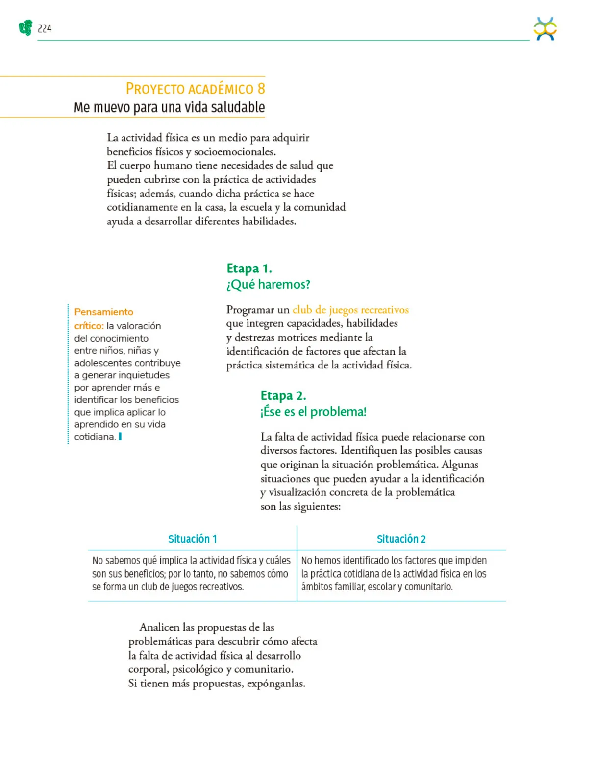 Miniatura página 225 de Colección Sk´asolil. Nuestro libro de Proyectos.  Tomo II.  Libro de Educación Telesecundaria Grado 2°  Ciclo Escolar 2025 - 2026