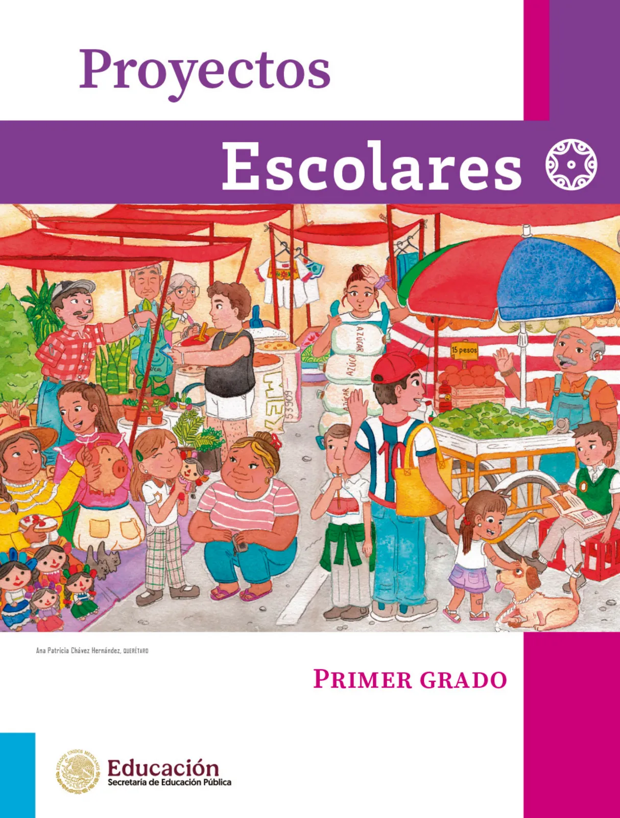 Página 2 de Proyectos Escolares. Libro de Educación Primaria Grado 1° Ciclo Escolar 2025 - 2026