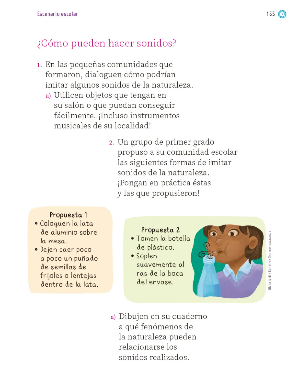 Miniatura página 156 de Proyectos Escolares.   Libro de Educación Primaria Grado 1°  Ciclo Escolar 2025 - 2026