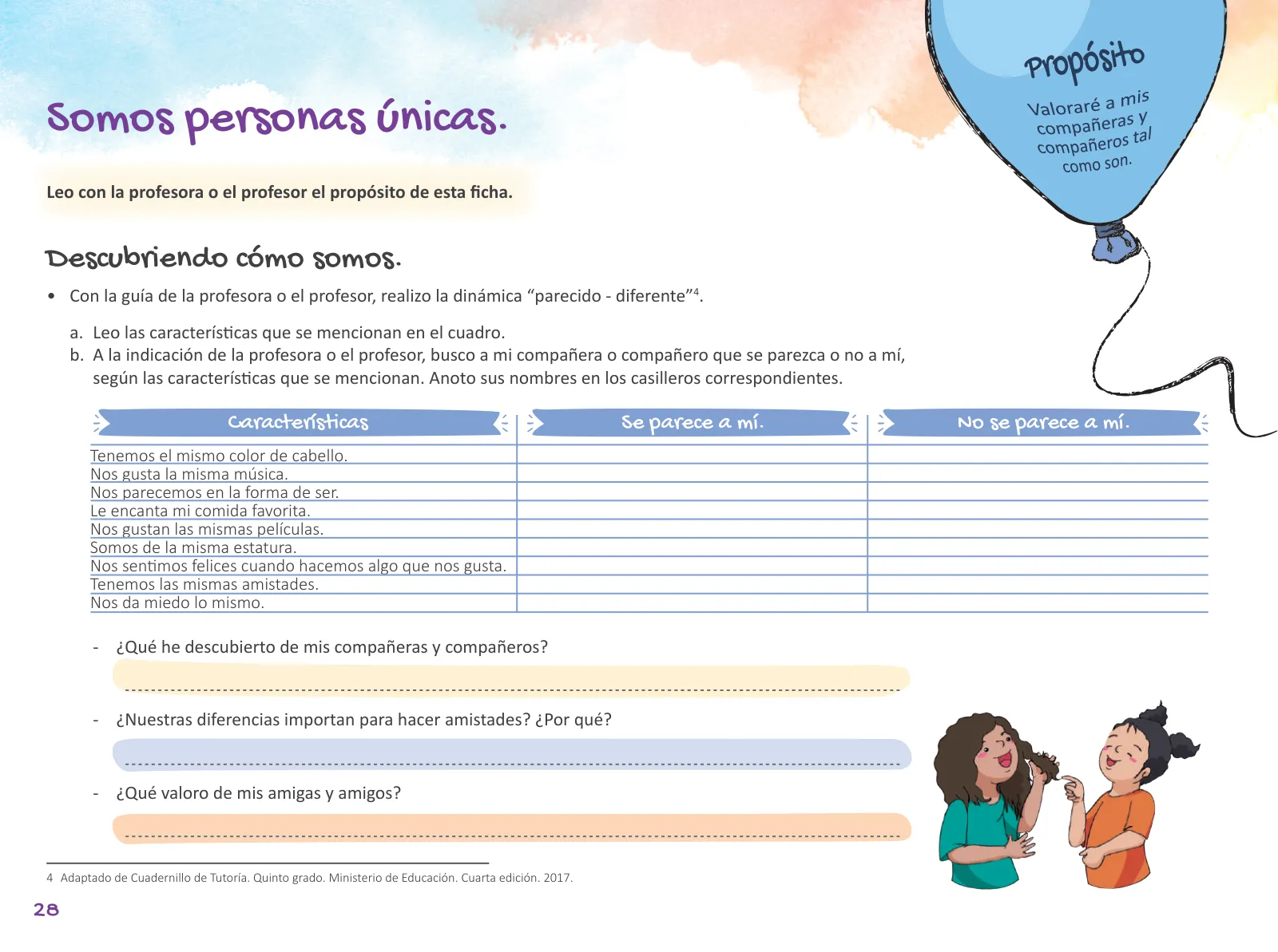 Miniatura página 30 de Cuadernillo de Tutoría Quinto Grado Educación Primaria 2019 · 2019