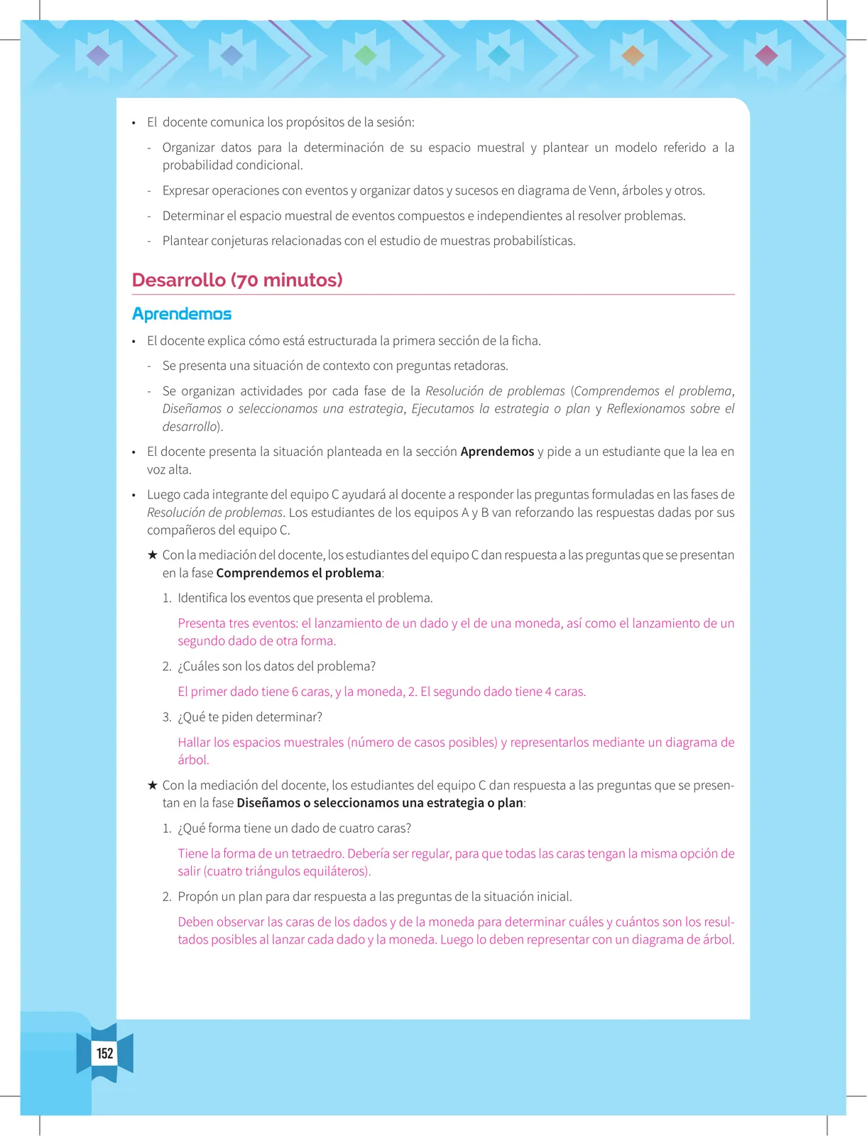 Miniatura página 154 de Resolvamos problemas 5 : manual para el docente 2018 · 2018