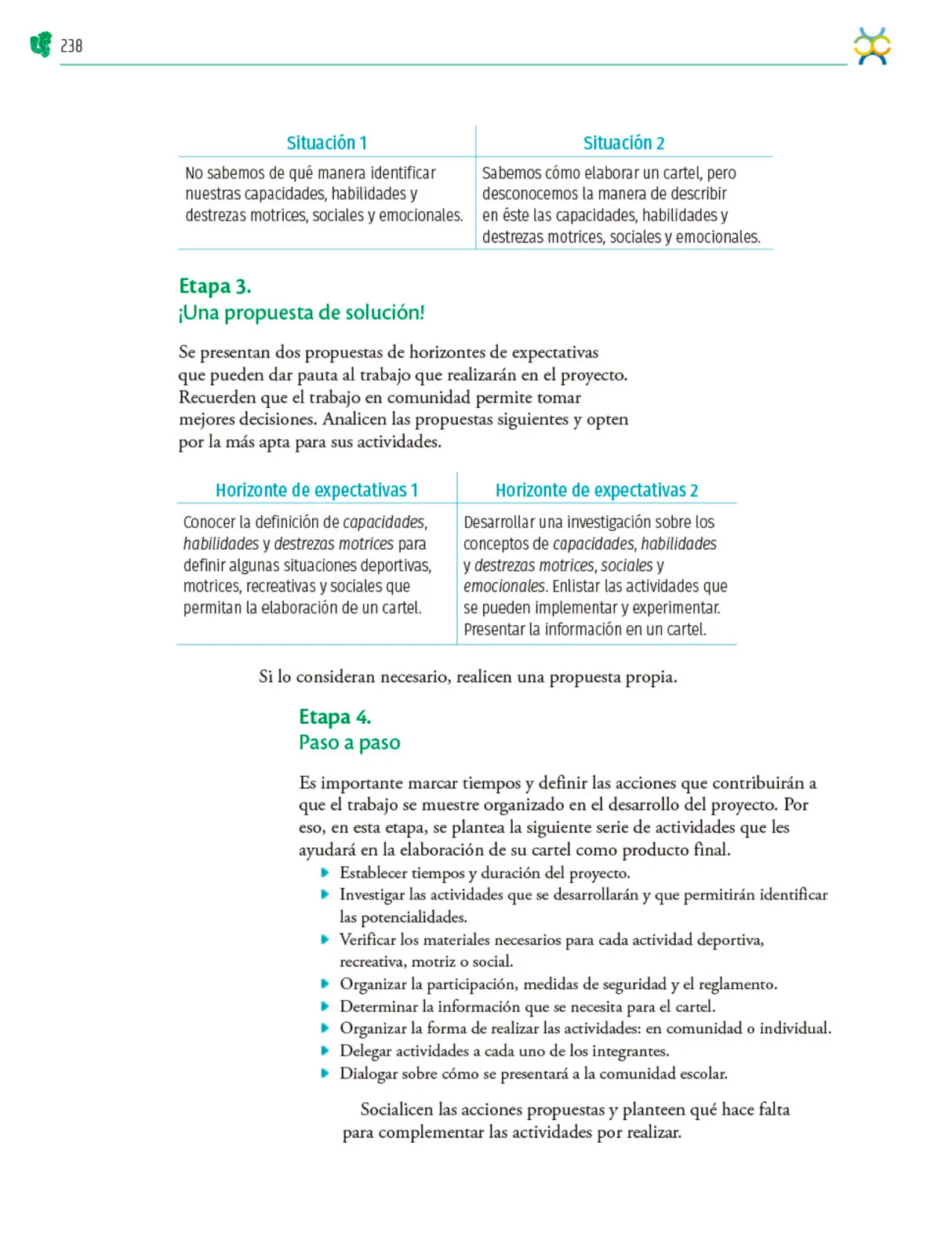 Miniatura página 239 de Colección Ximhai. Nuestro libro de Proyectos.  Tomo II.   Libro de Educación Telesecundaria Grado 1°  Ciclo Escolar 2025 - 2026