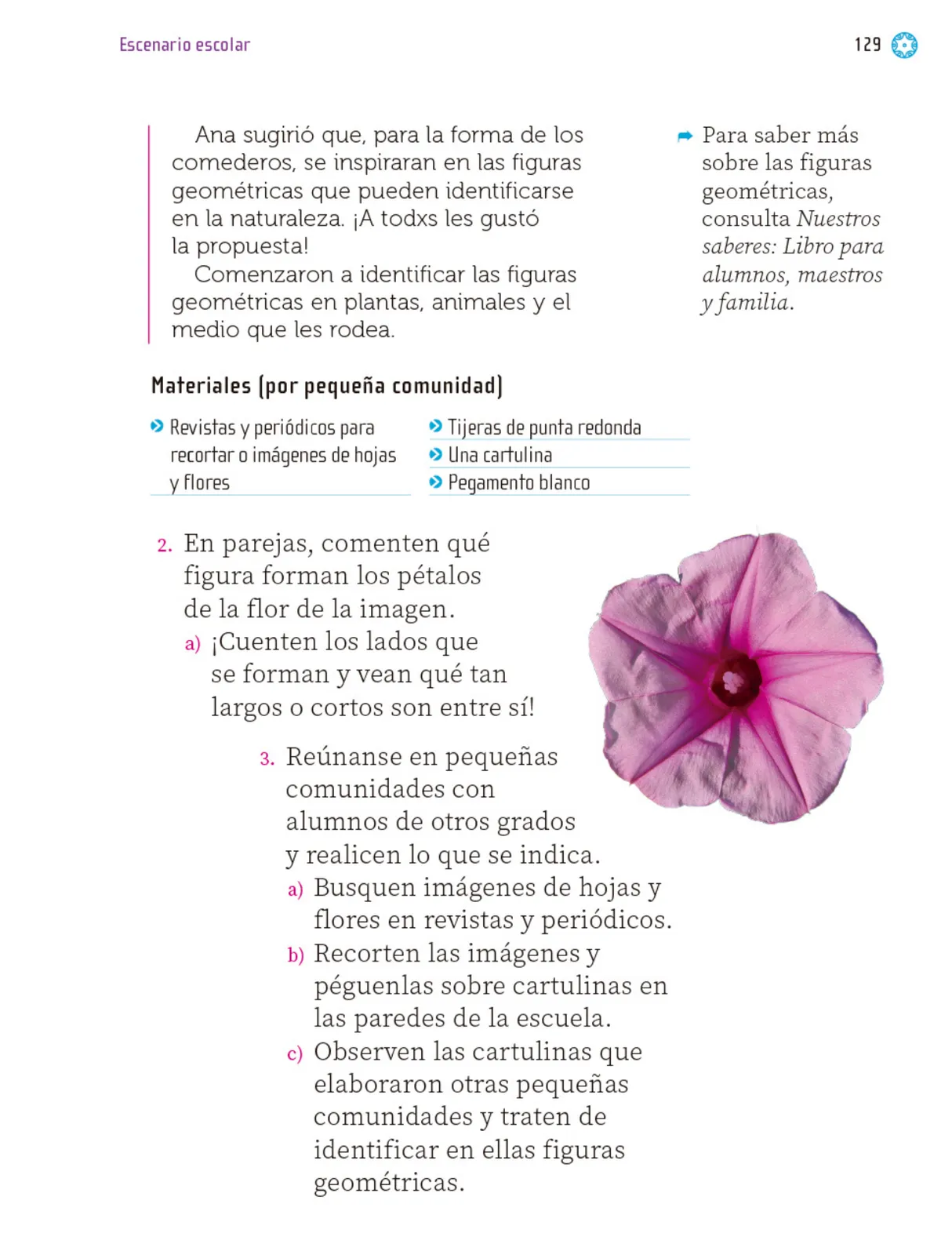 Miniatura página 130 de Proyectos Escolares.   Libro de Educación Primaria Grado 1°  Ciclo Escolar 2025 - 2026