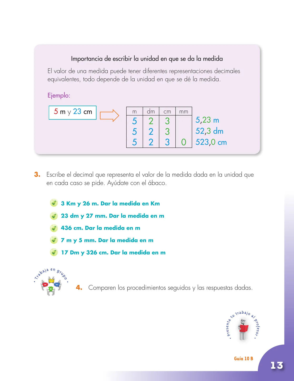 Miniatura página 13 de Matematica 4° · Cartilla 02