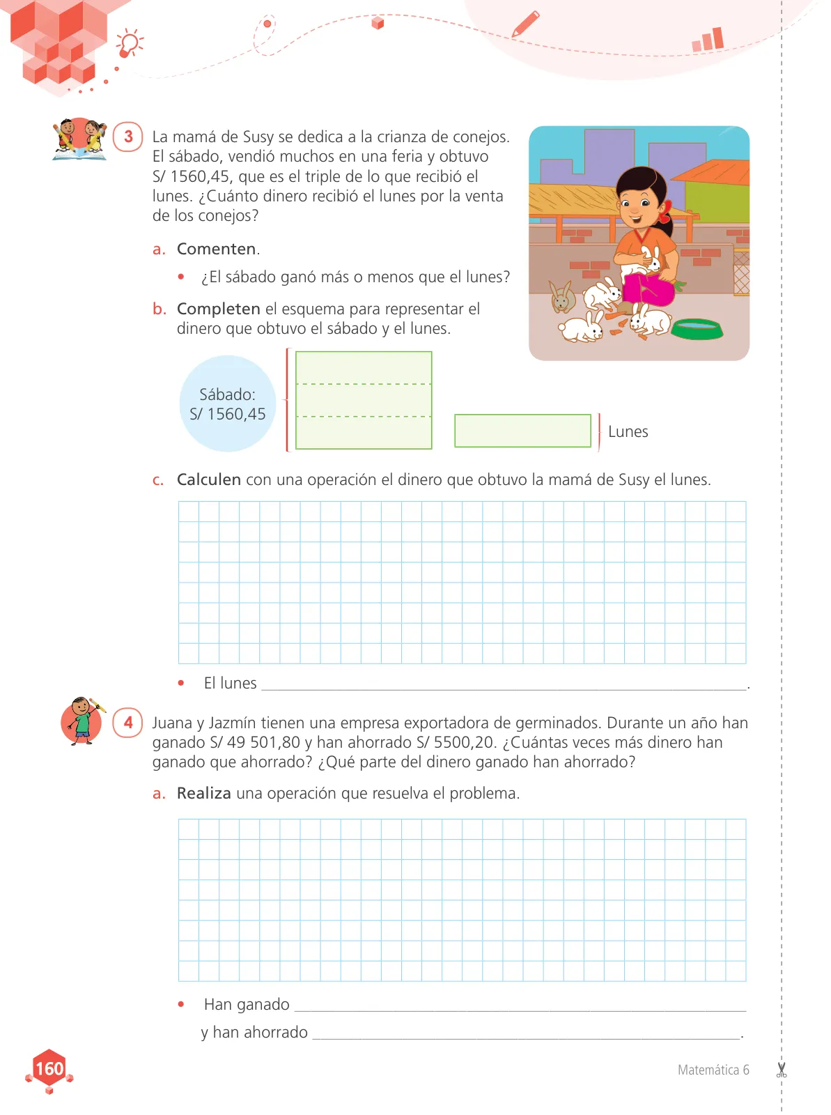 Miniatura página 162 de Matemática 6 : cuaderno de trabajo para sexto grado de Educación Primaria 2019 · 2019