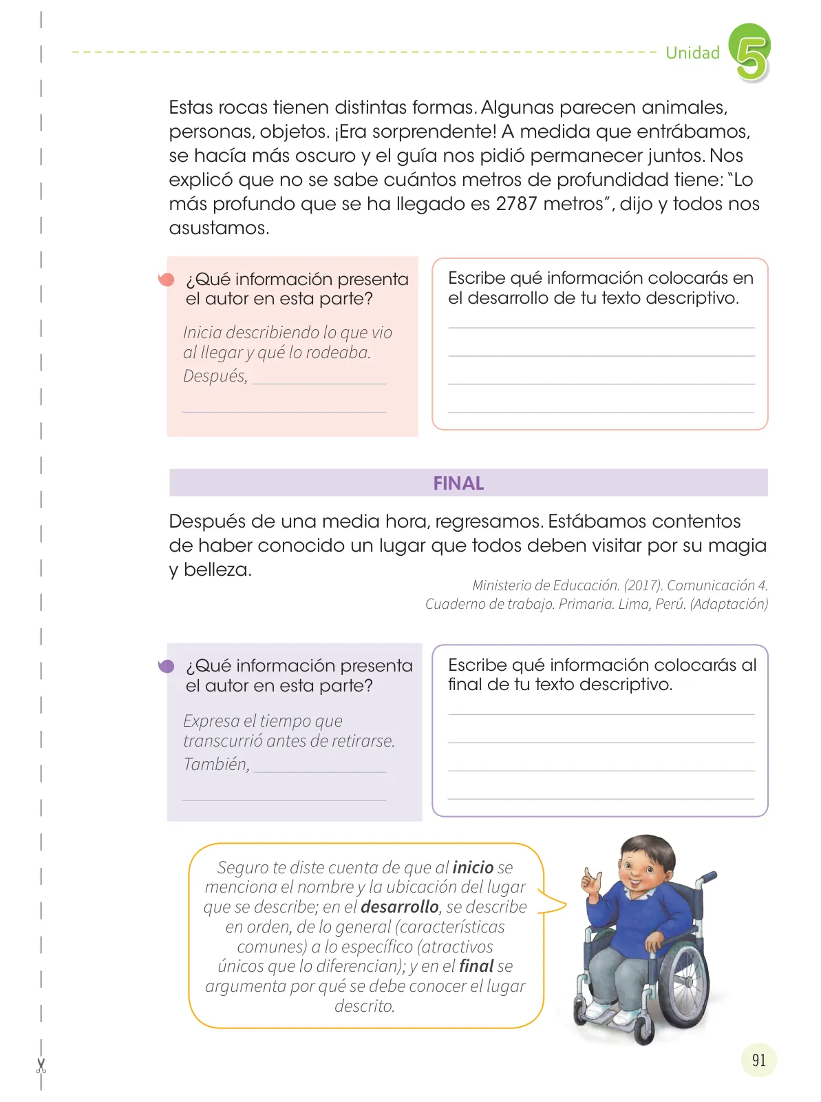 Miniatura página 93 de Comunicación 4 : cuaderno de trabajo para cuarto grado de Educación Primaria 2019 · 2019
