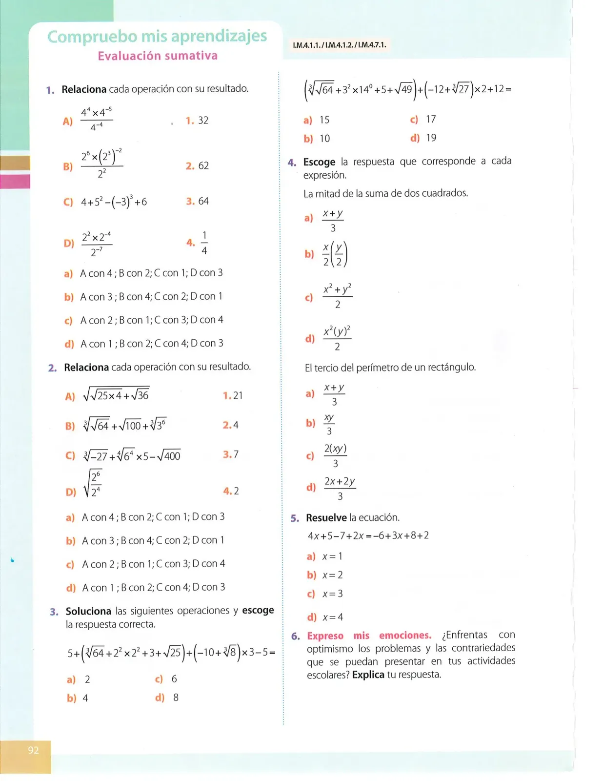 Miniatura página 92 de Matematica · 8 EGB · 2025