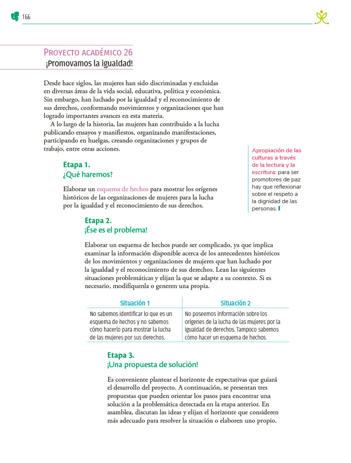 Miniatura página 167 de Colección Ximhai. Nuestro libro de Proyectos.  Tomo III.  Libro de Educación Telesecundaria Grado 1°  Ciclo Escolar 2025 - 2026