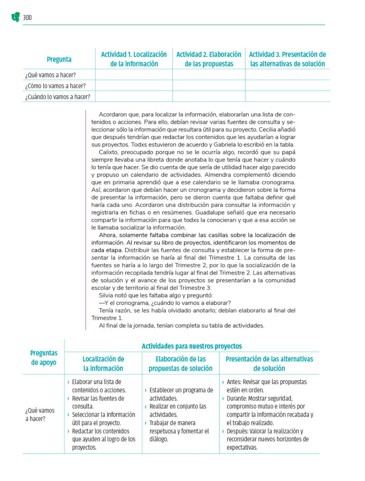 Miniatura página 301 de Colección Ximhai. Nuestro libro de Proyectos. Tomo I.   Libro de Educación Telesecundaria Grado 1°  Ciclo Escolar 2025 - 2026