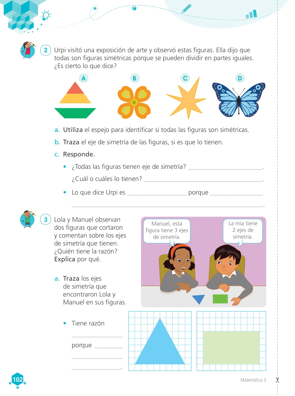 Página 104 de Matemática 3 : cuaderno de trabajo para tercer grado de Educación Primaria 2019 · 2019