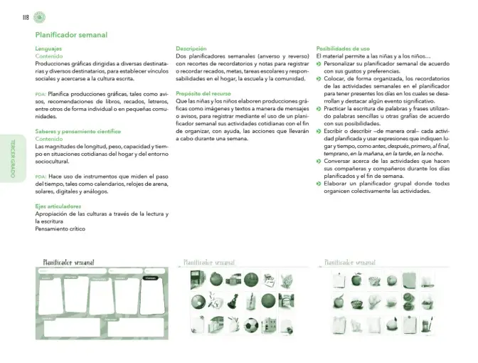 Página 119 de Posibilidades de trabajo para la acción transformadora y el codiseño. Ficheros. Fase 2 Libro de Educación Preescolar Grado 1°, 2°, 3° Ciclo Escolar 2025 - 2026