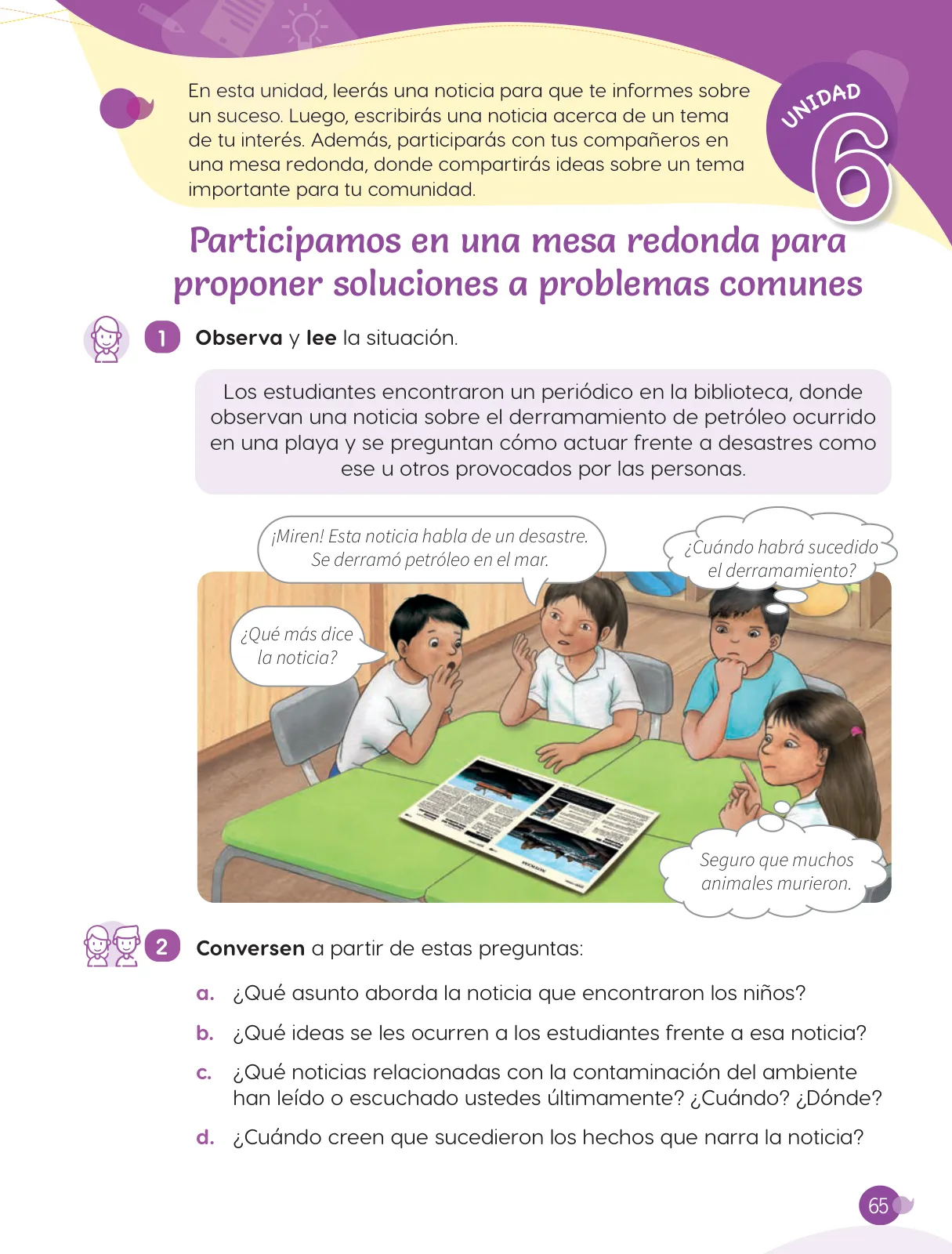 Miniatura página 67 de Cuadernillo de Comunicación 4, cuarto grado de Primaria · 2023