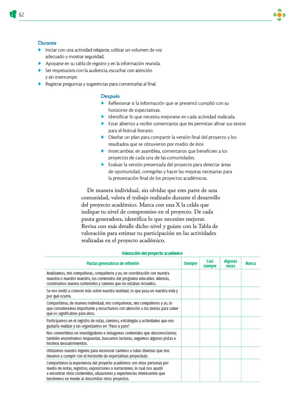 Miniatura página 63 de Colección Nanahuatzin. Nuestro libro de Proyectos.  Tomo II.  Libro de Educación Telesecundaria Grado 3°  Ciclo Escolar 2025 - 2026