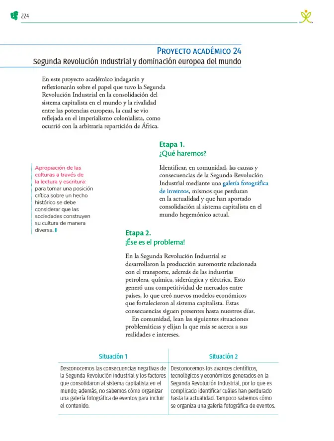 Página 225 de Colección Nanahuatzin. Nuestro libro de Proyectos. Tomo II. Libro de Educación Telesecundaria Grado 3° Ciclo Escolar 2025 - 2026