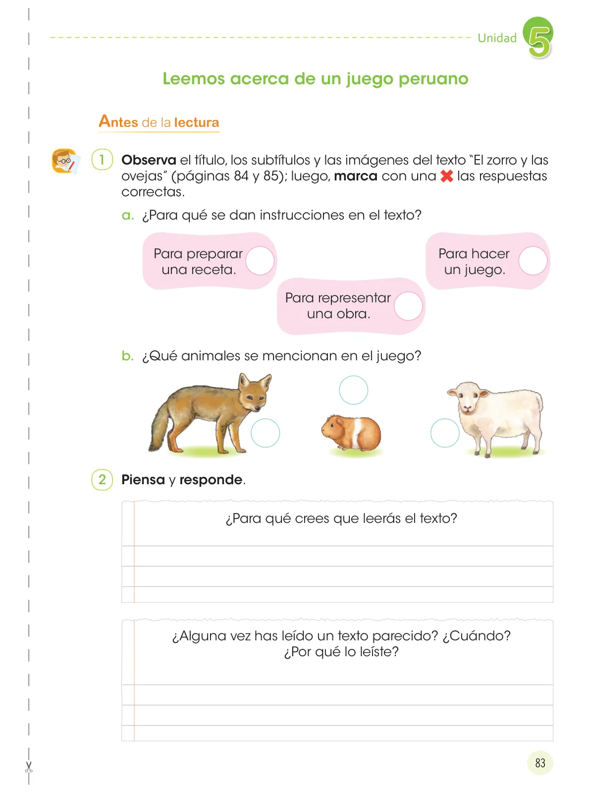Página 85 de Comunicación 3 : cuaderno de trabajo para tercer grado de Educación Primaria 2019 · 2019