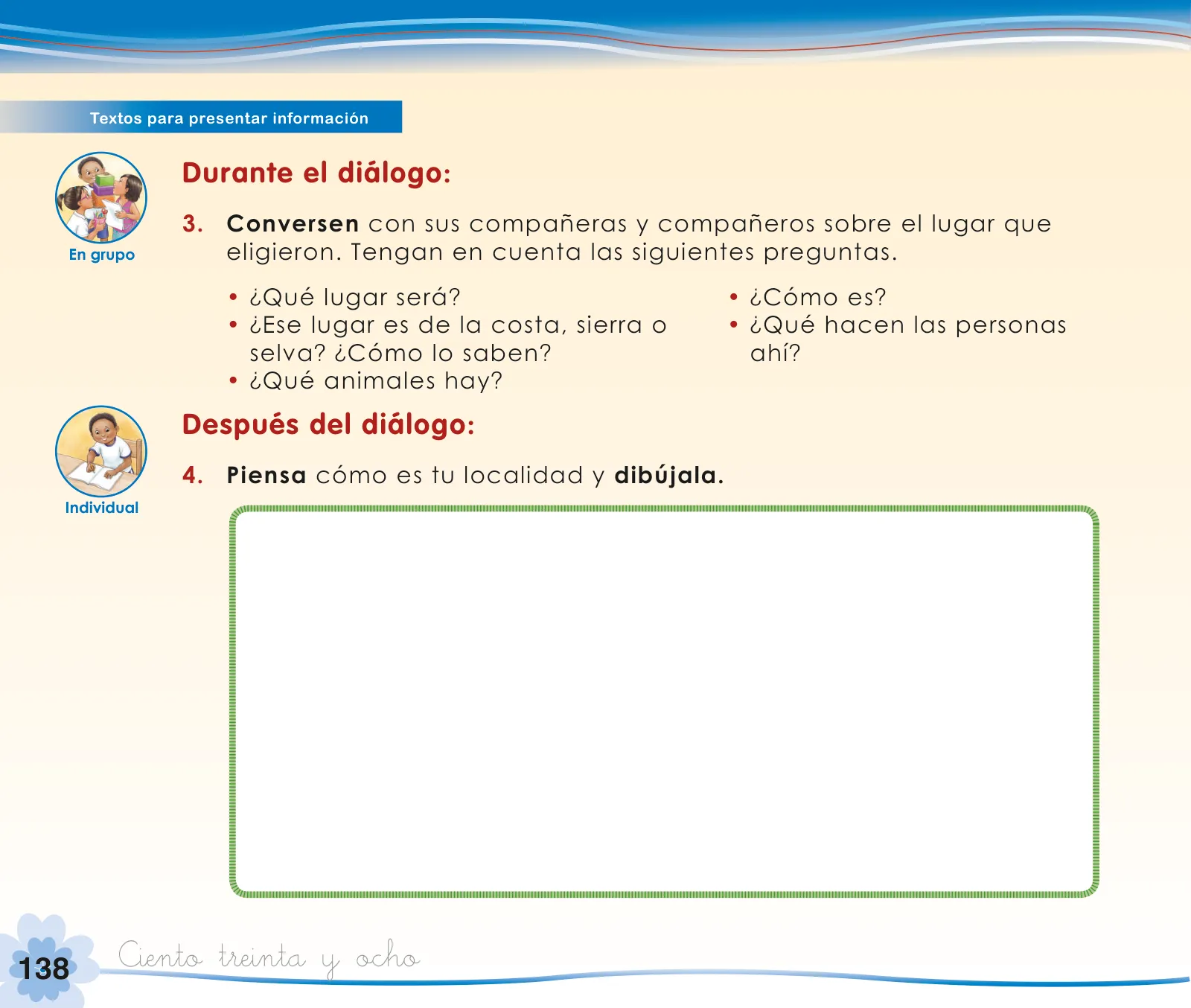 Página 140 de Comunicación 1 : cuaderno de trabajo para primer grado de Educación Primaria 2019 · 2019