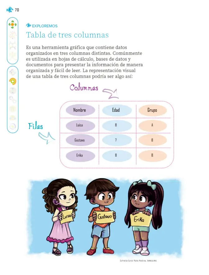 Página 71 de Nuestros saberes: Libro para alumnos, maestros y familia. Libro de Educación Primaria Grado 1° Ciclo Escolar 2025 - 2026
