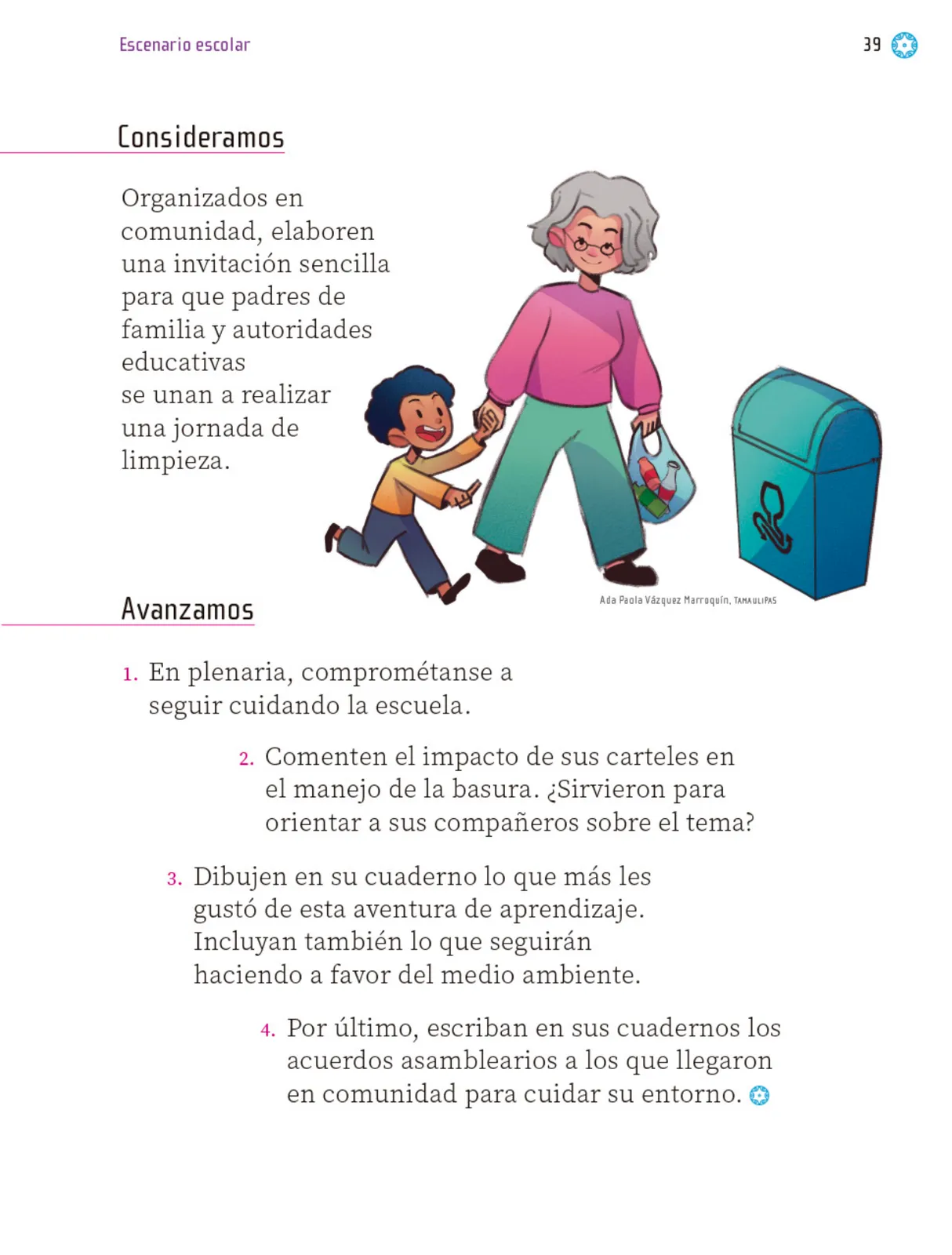 Página 40 de Proyectos Escolares. Libro de Educación Primaria Grado 1° Ciclo Escolar 2025 - 2026
