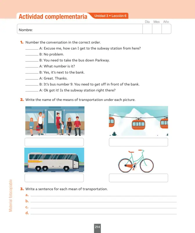 Página 55 de Inglés – Octavo Básico | Student’s Book MINEDUC – Descargar PDF · 2024