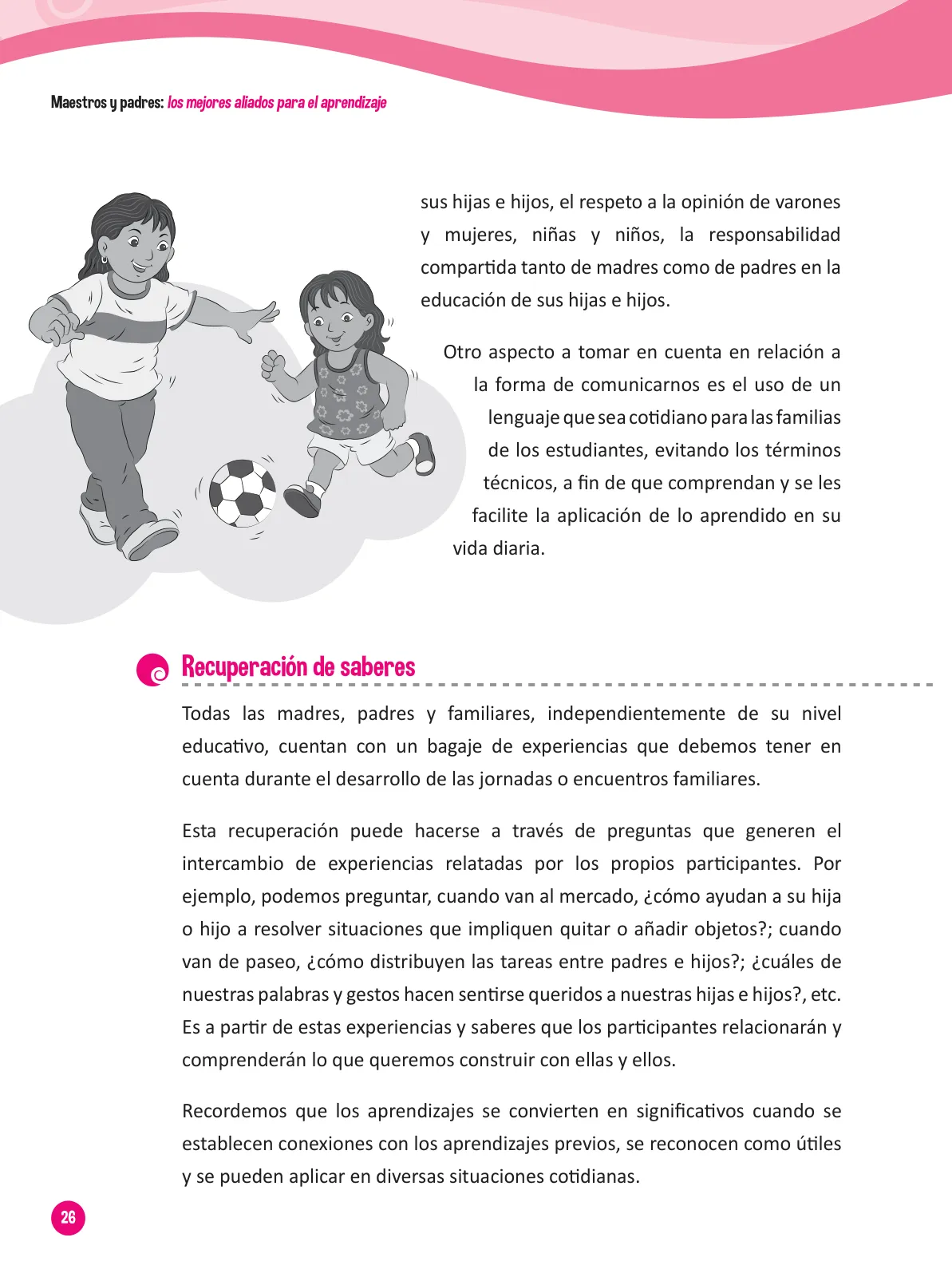 Página 28 de Guía para el trabajo docente con las familias del ciclo III de Primaria · 2016