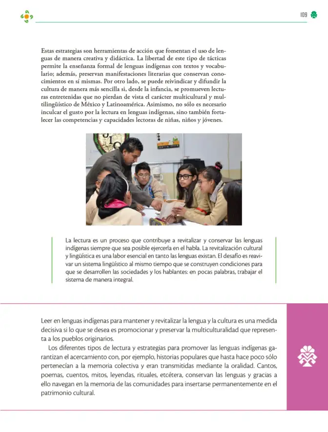 Página 110 de Colección Ximhai. Lenguajes. Libro de Educación Telesecundaria Grado 1° Ciclo Escolar 2025 - 2026