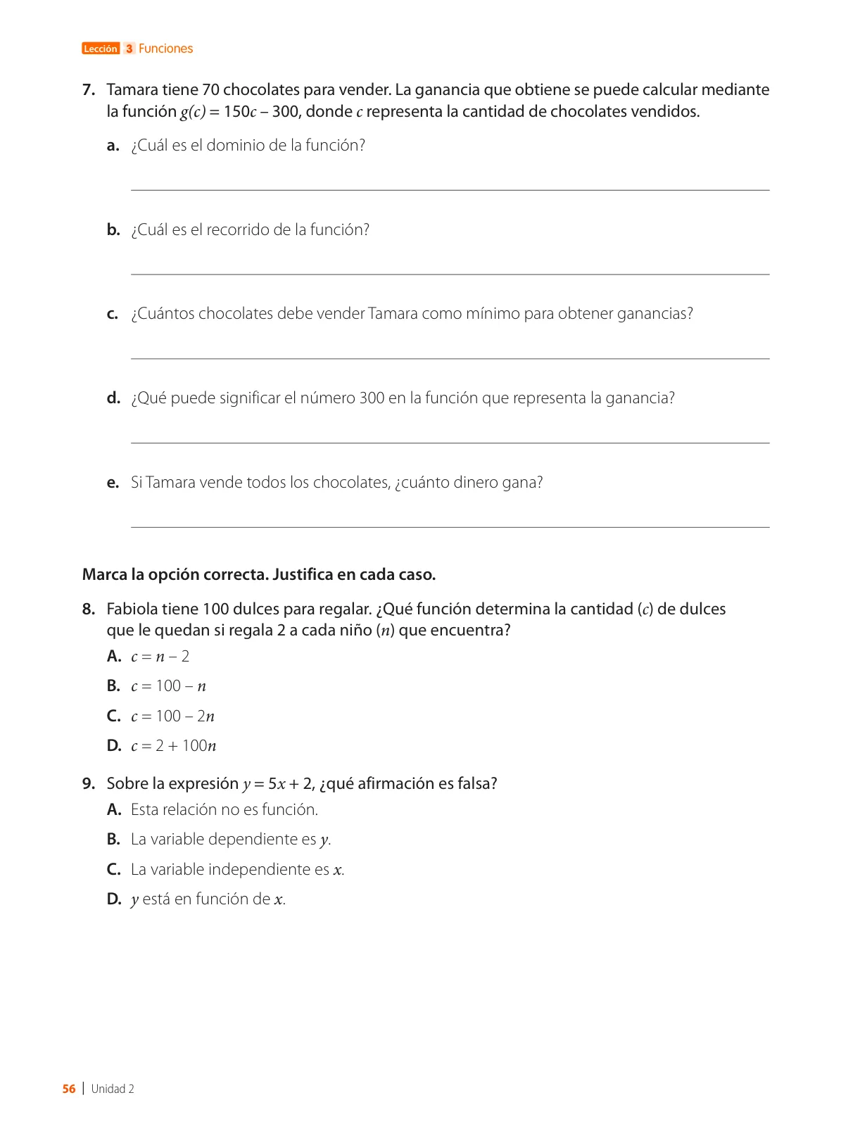 Miniatura página 58 de Matemática – Octavo Básico | Texto del Estudiante MINEDUC – Descargar PDF · 2024