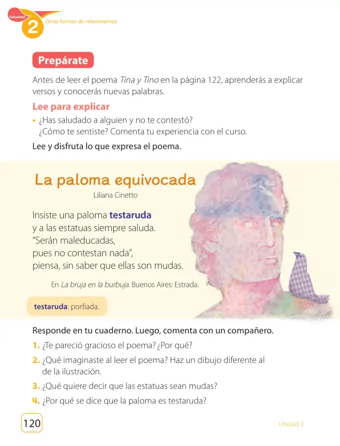 Página 122 de Lenguaje y Comunicación – Segundo Básico – Texto del Estudiante MINEDUC – Descargar PDF · 2024