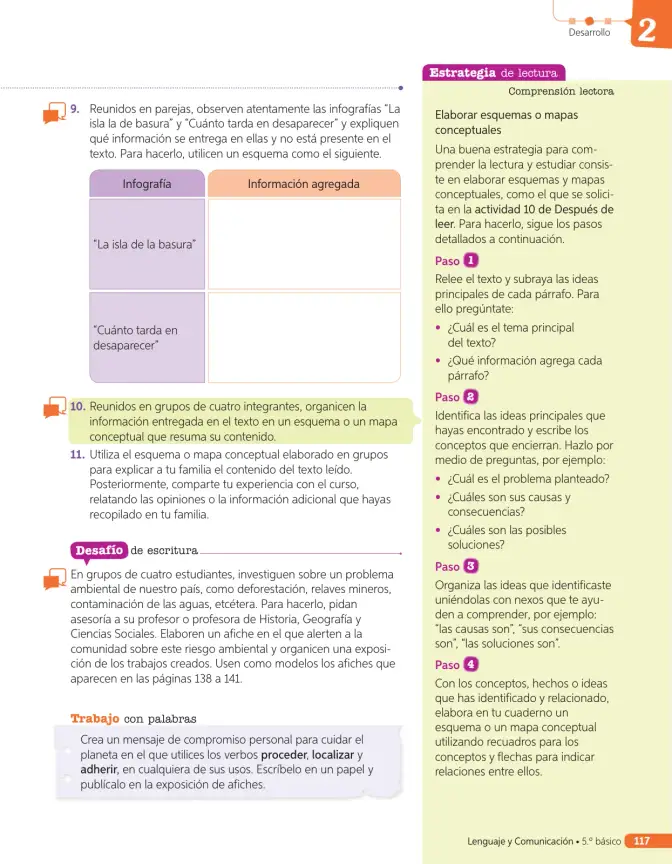 Página 218 de Lenguaje y Comunicación – Quinto Básico | Texto del Estudiante MINEDUC – Descargar PDF · 2024