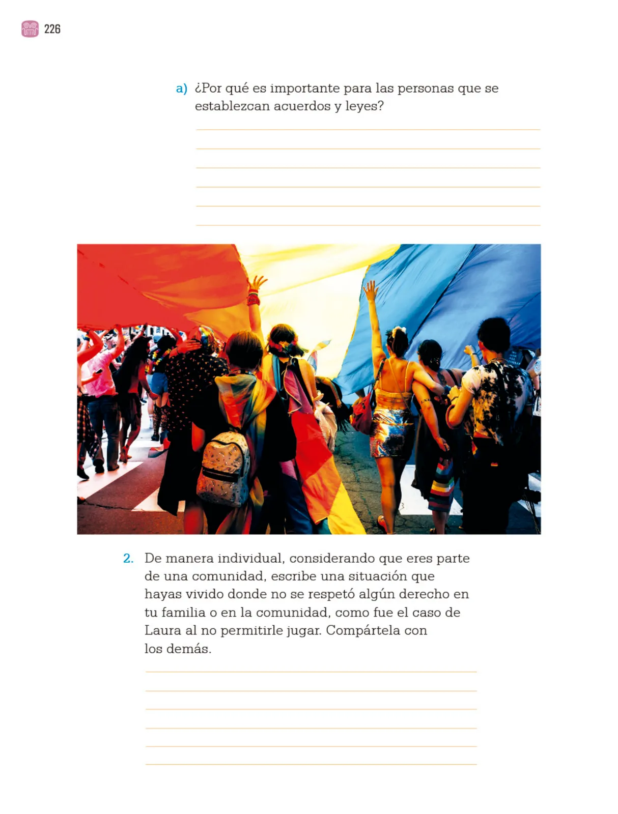 Página 229 de Proyectos Comunitarios.   Libro de Educación Primaria Grado 4°  Ciclo Escolar 2025 - 2026